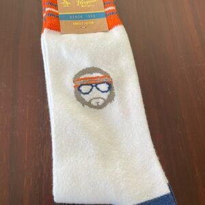 Original Penguin White and Orange Men's Socks